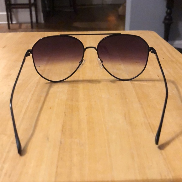 DIFF Jane Matte Black Gray Gradient Sharp Aviator Sunglasses NIB. - Picture 7 of 11